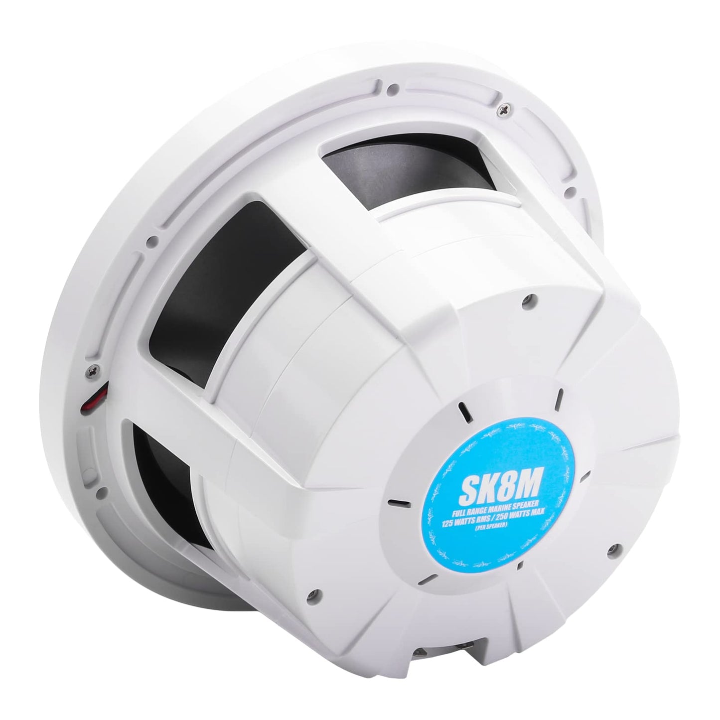 Skar Audio SK8M - Altavoces coaxiales de Rango Completo de 20,3 cm, 20,3 cm, Color Blanco