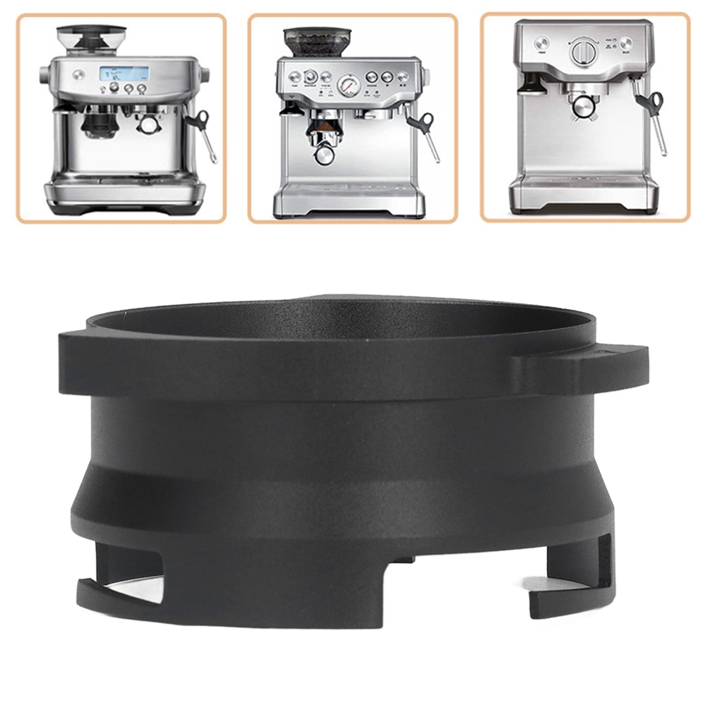 Anillo Dosificador Tgoon Negro para Cafetera Espresso 54mm Serie 8