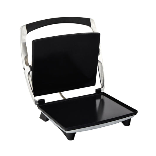IMUSA - Sandwichera Panini de acero inoxidable de 12 x 10 pulgadas con placas antiadherentes de cerámica