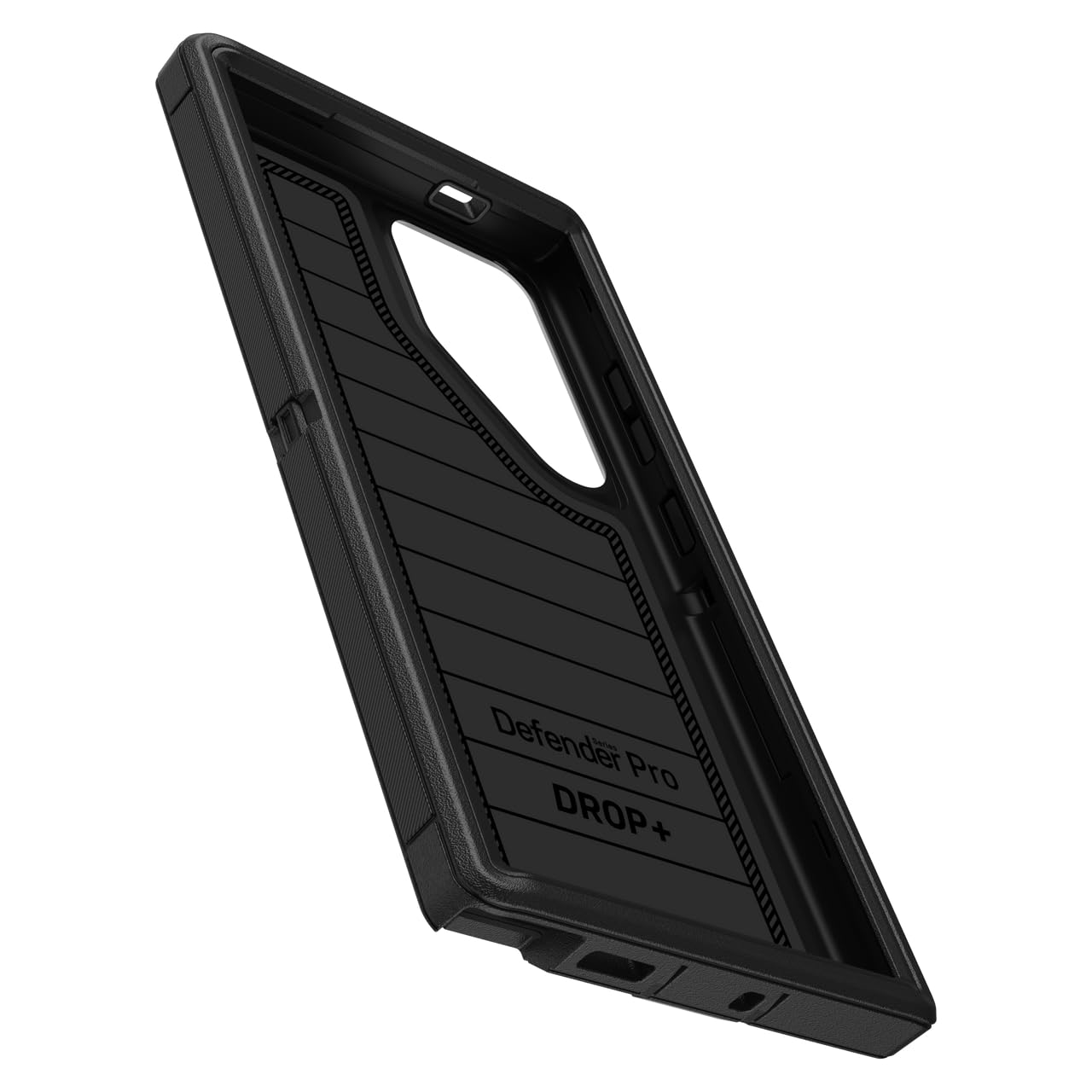 Funda Samsung Galaxy S24 Ultra Otterbox Negra Defender Series Pro Resistente y Duradera con Protección de Puerto y Soporte de Clip