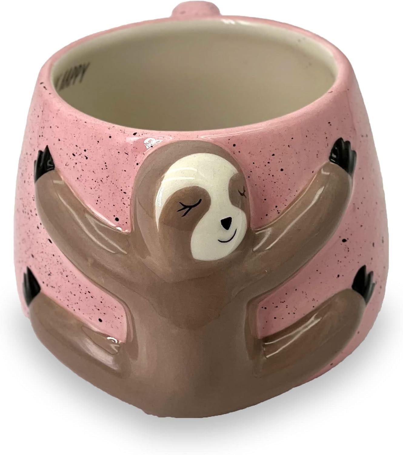 Tazas de Café de Cerámica VOTUM Blanca con Diseño Animal Hecha a Mano