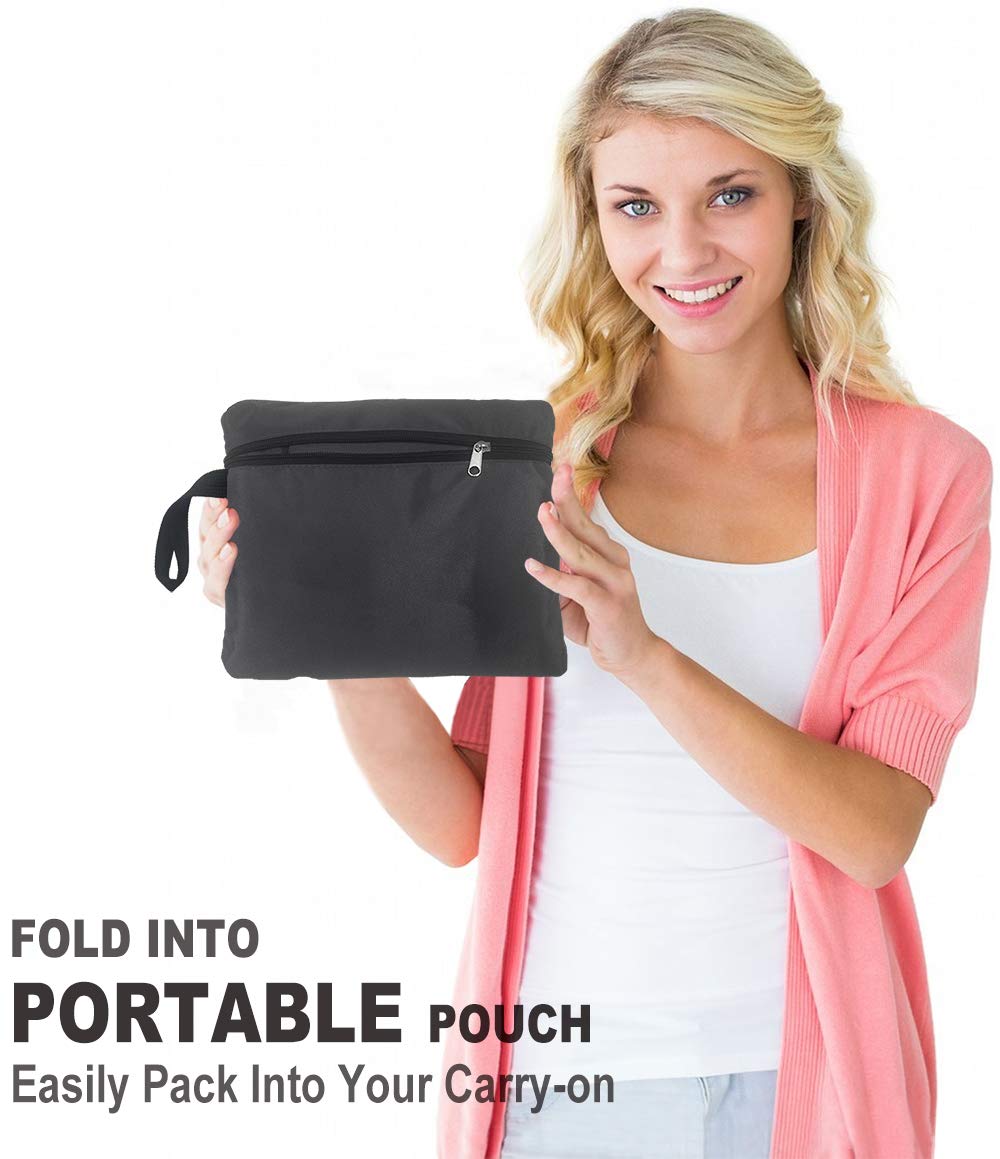 Bolsa de viaje para asiento de coche para viajes en avión, coche, puerta, mochila, gris