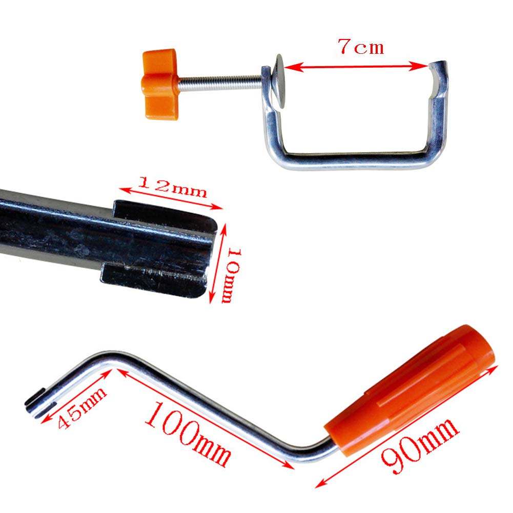Mango para máquina de pasta, clip de sujeción, soporte duradero para máquina de pasta de repuesto para fijación manual de cocina, accesorios de metal para máquina de pasta (tamaño: clip de sujeción)