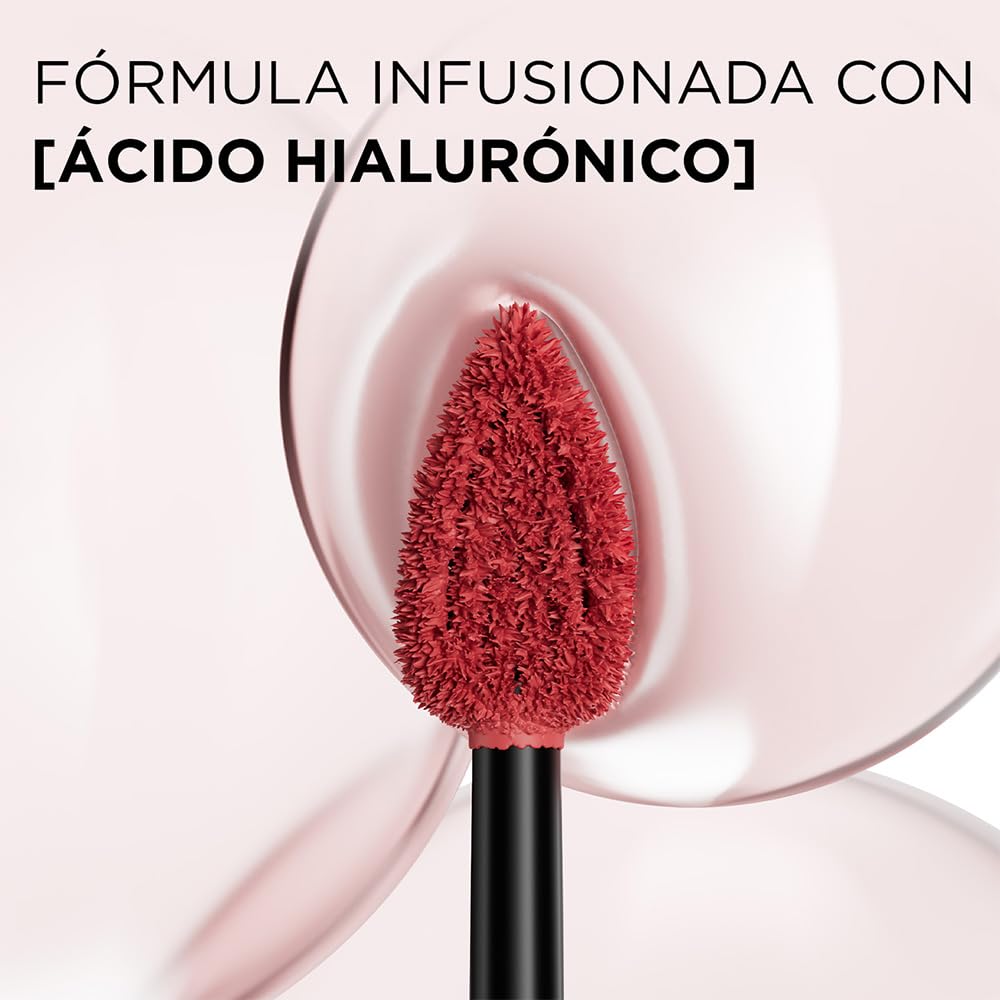 L'Oréal Paris, Infallible Le Matte Resistance, Labial Líquido Mate Larga Duración 16hr, Color Intenso con Ácido Hialurónico, Tono Wine Not? 500, 5ml