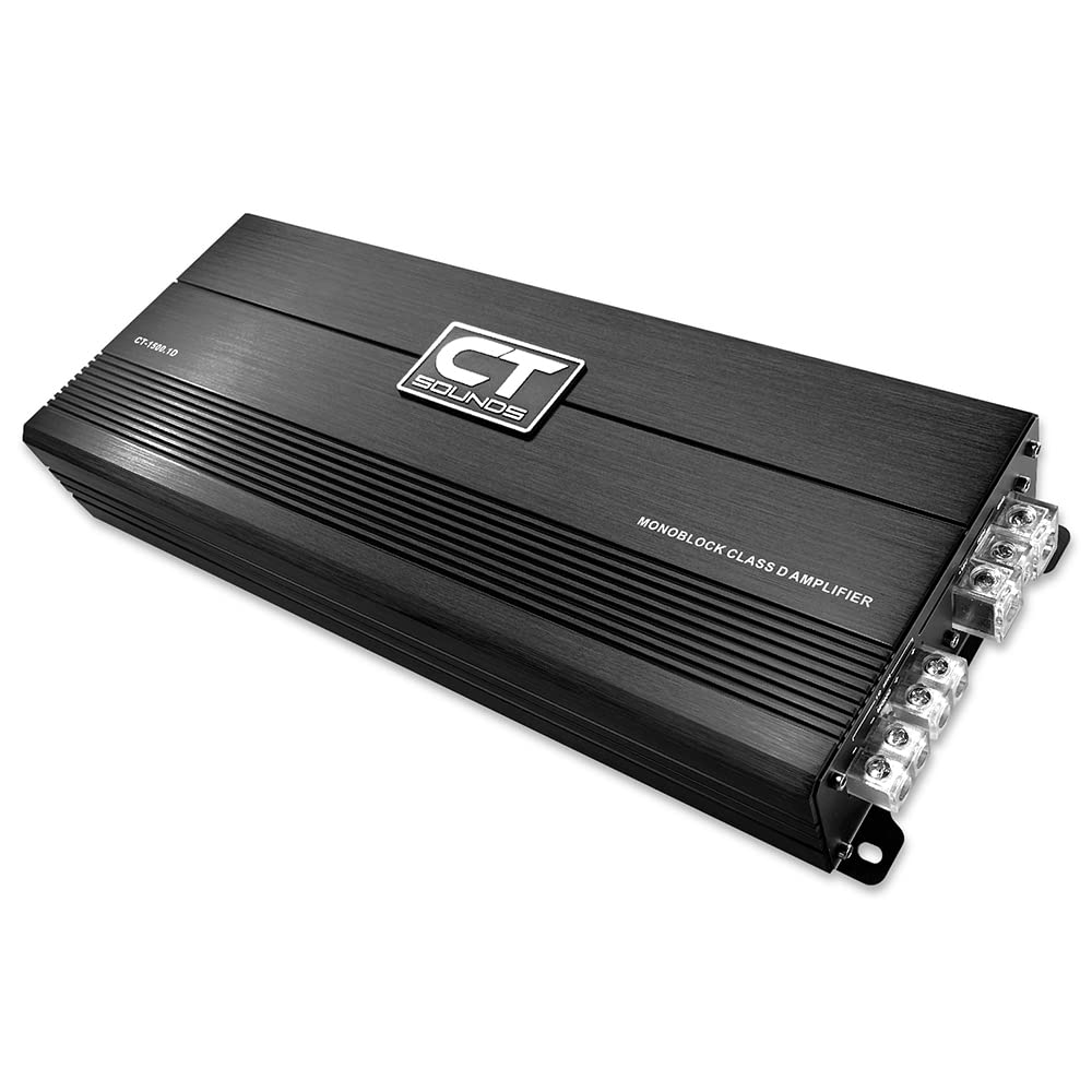 CT Sounds CT-1500.1D - Amplificador monobloque de audio para coche, 1500 vatios RMS