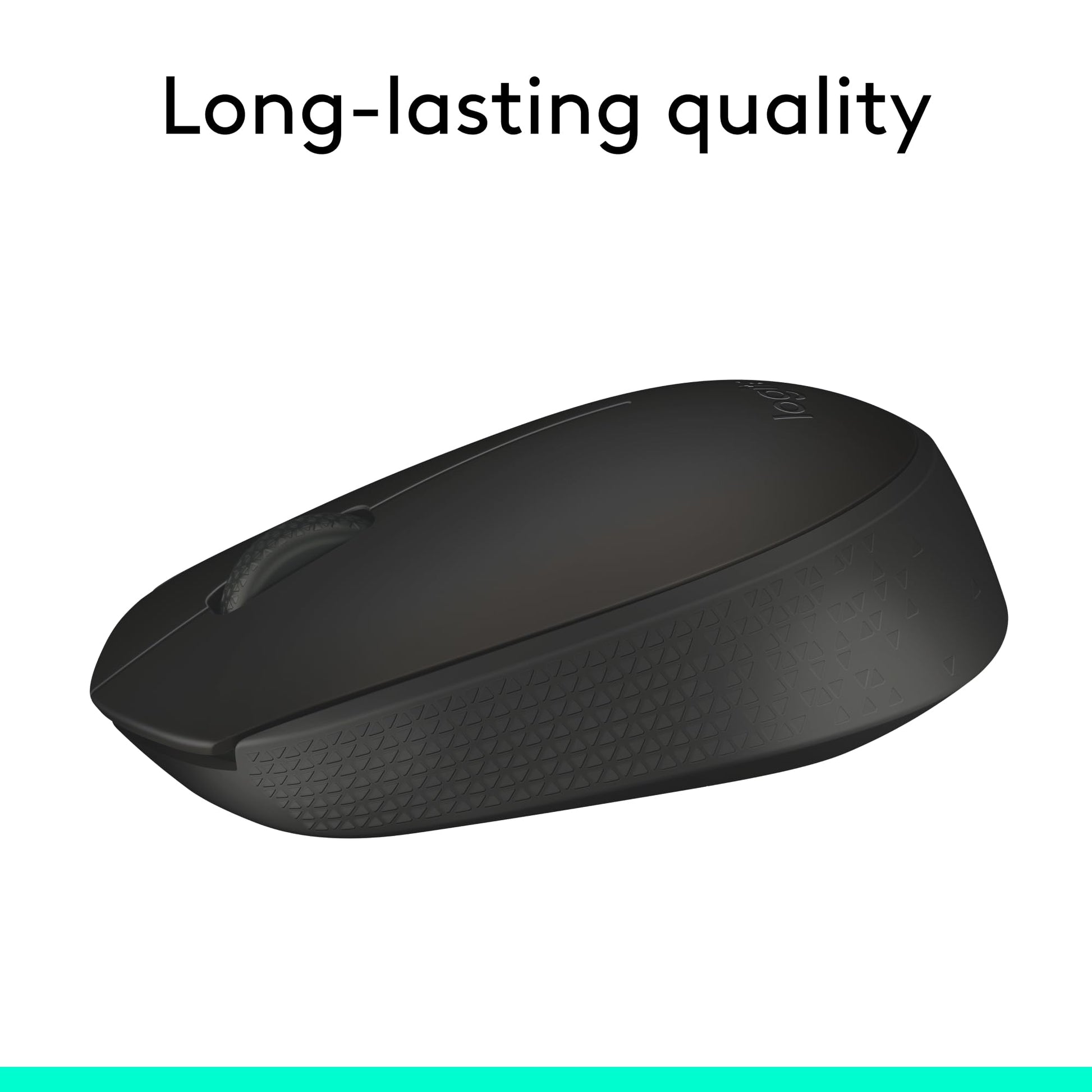 Logitech M170 Mouse Inalámbrico, con tecnología 2,4 GHZ, batería de hasta 12 Meses con modo ahorro, Receptor USB, Cursor y Desplazamiento Preciso, Compatible con Windows, Mac y Chrome - Negro