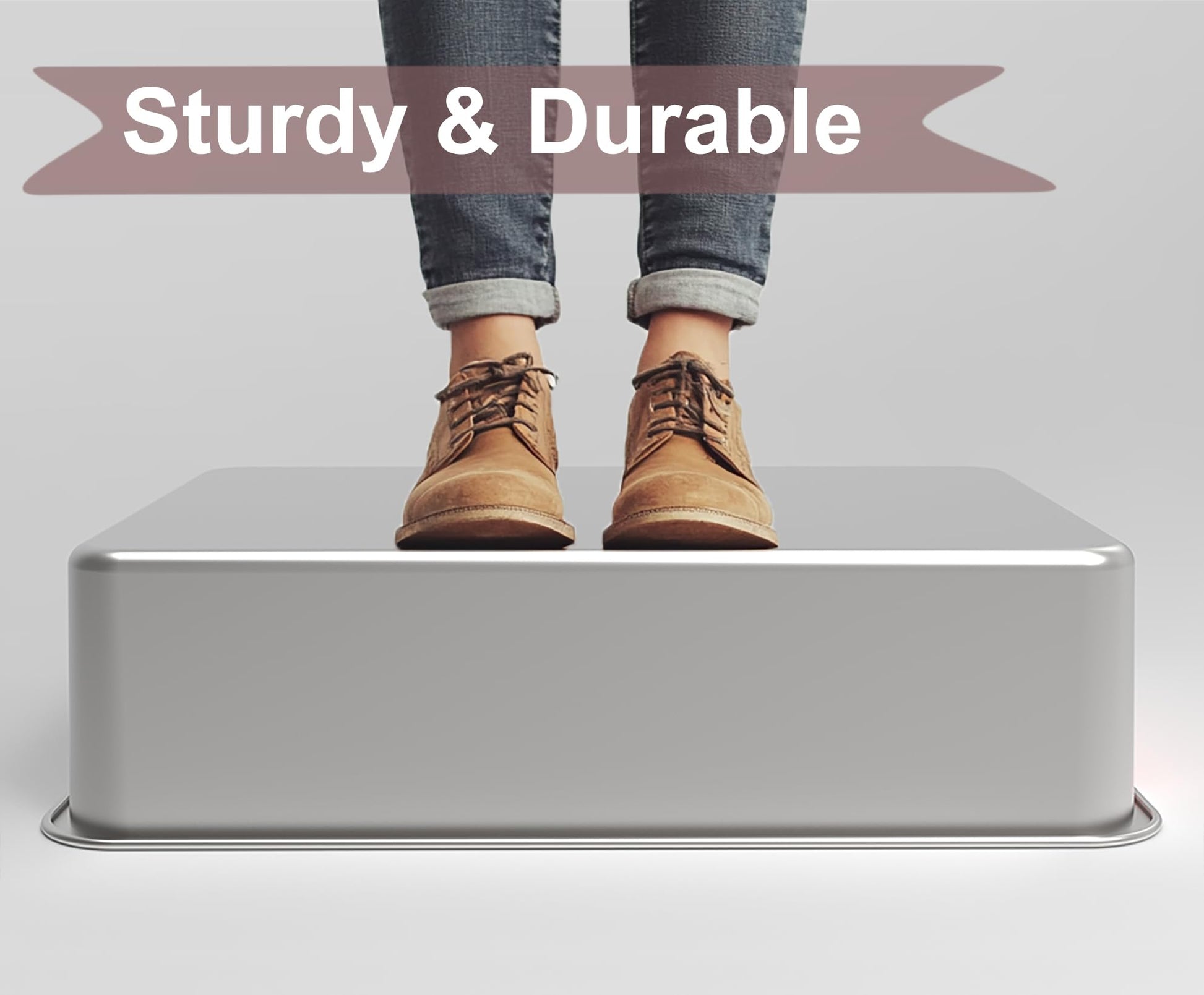 Caja de Arena para Gatos VehiGo Metal Extragrande Acero Inoxidable Resistente Superficie Lisa Fácil de Limpiar