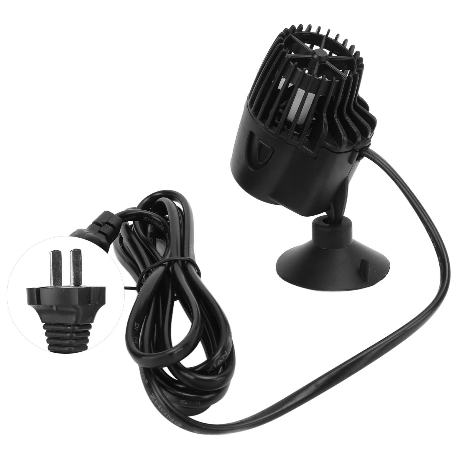 Hztyyier Bomba de Circulación para Tanque de Peces, Bomba Wavemaker para Acuario, Temperatura Uniforme Libre de Inversión Potente para Agua de Mar (EE. UU. 110V ZY-100M)