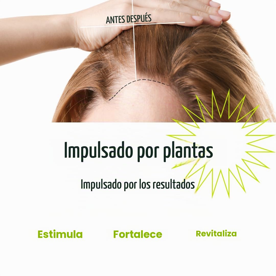 Aceite para Crecimiento del Cabello Clearly GAIN Natural con Aceite de Ricino Salvia Romero para Hombres y Mujeres