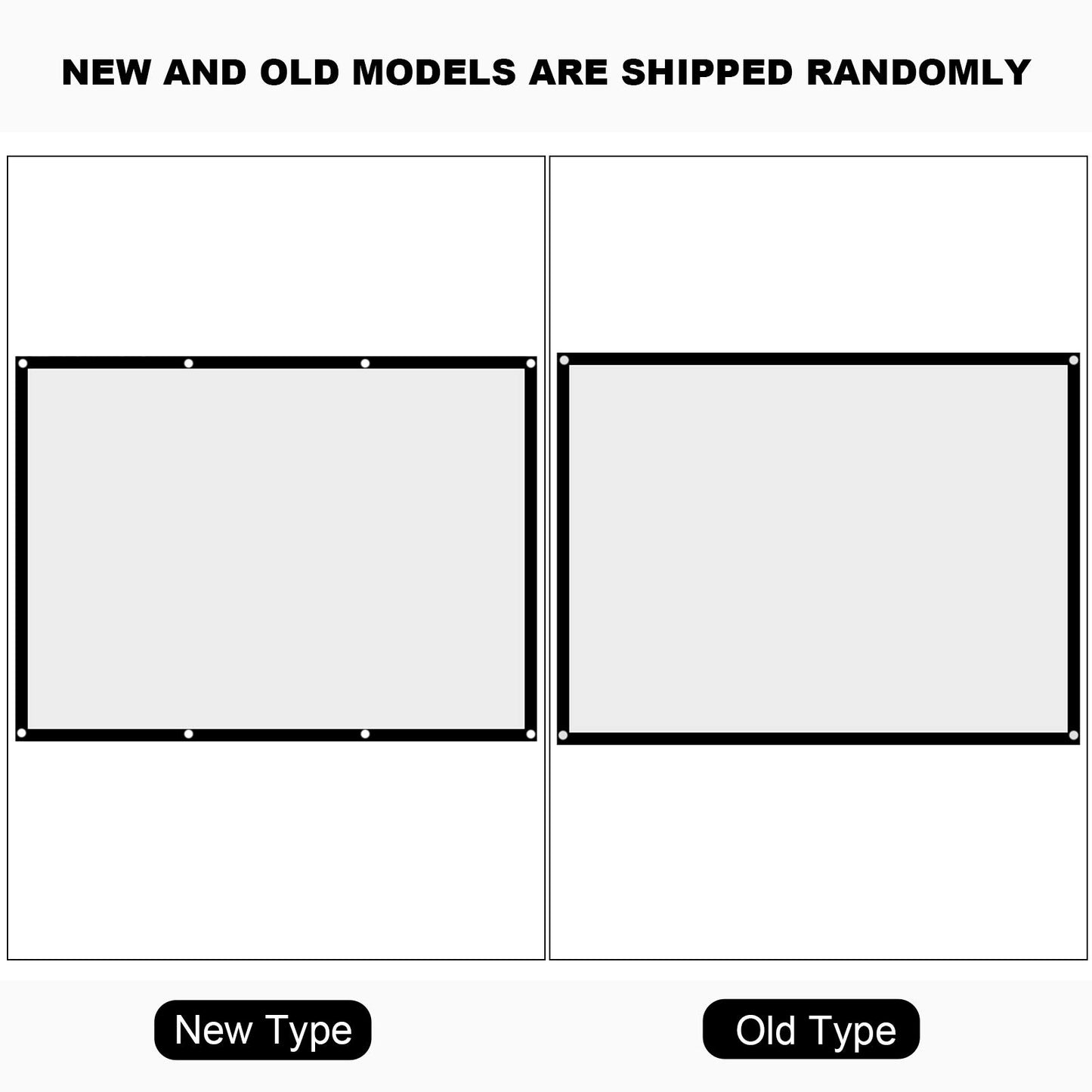 S erounder Pantalla de portátil de 60-100 Pulgadas, Pantalla de proyección de poliéster sin Arrugas HD 4: 3 Plegable con ángulo de visión Visual para Cine en Interiores y