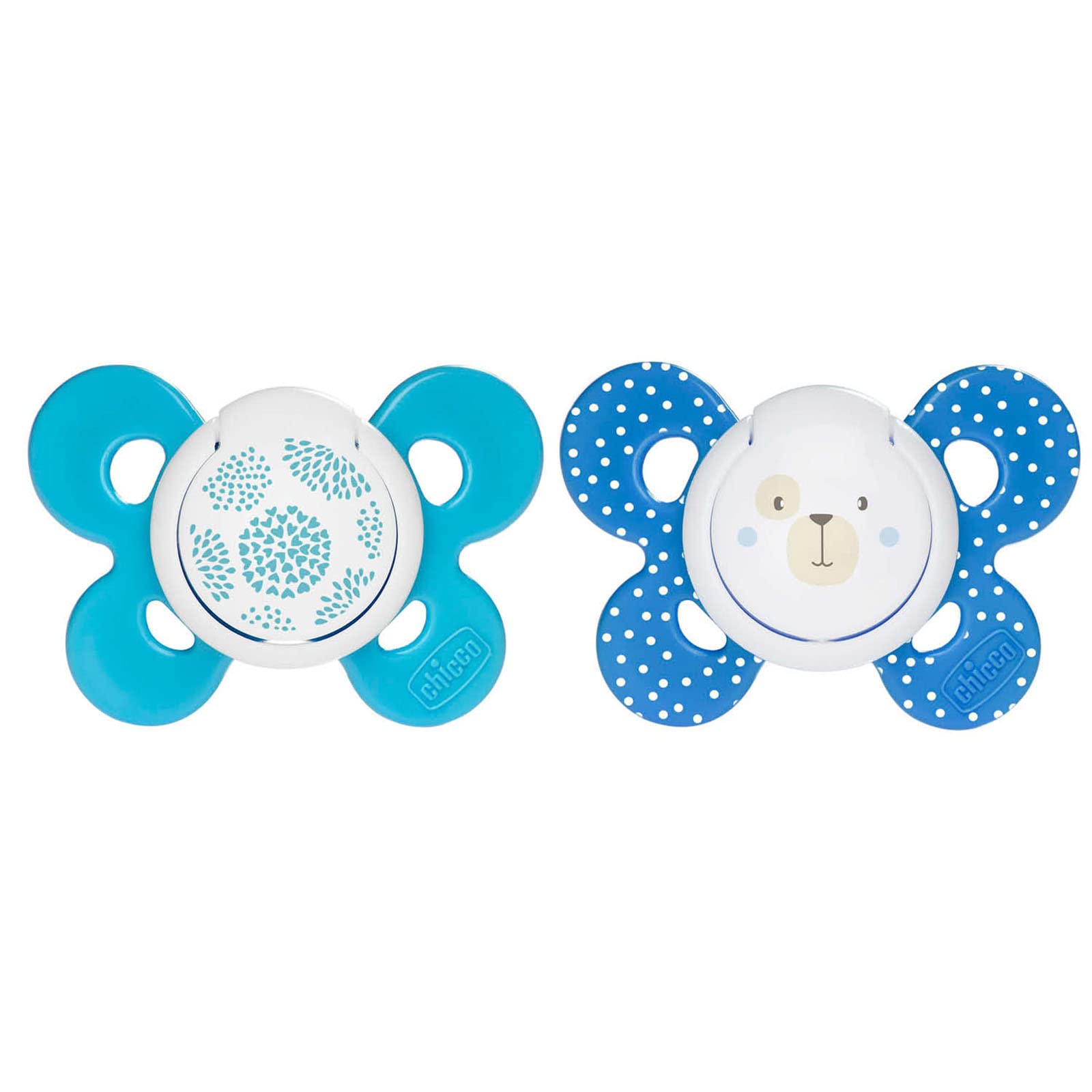 CHICCO, Set de Chupón para Bebé PhysioForma Comfort, 6 a 16 meses, Color Azul