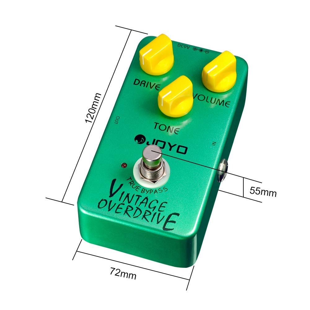 Pedal de Efecto para Guitarra Joyo JF-01 con Bypass Verdadero