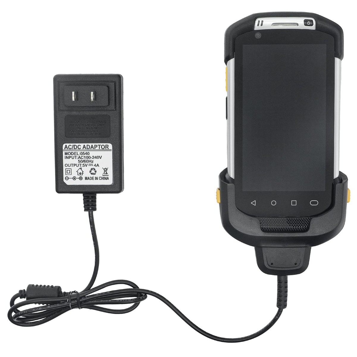 Cable Cargador para Escáner Zebra Symbol Negro 5V4A con Fuente de Alimentación para Android
