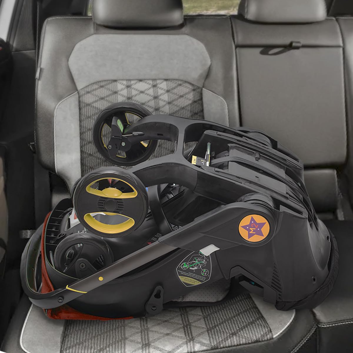 Carriola Plegable 3 en 1 Convertible FlexiTraveller | Carriola Demostable Asiento De Bebe Para Carro | Multifuncional Portatil, Ligera Y Compacta (Rojo)