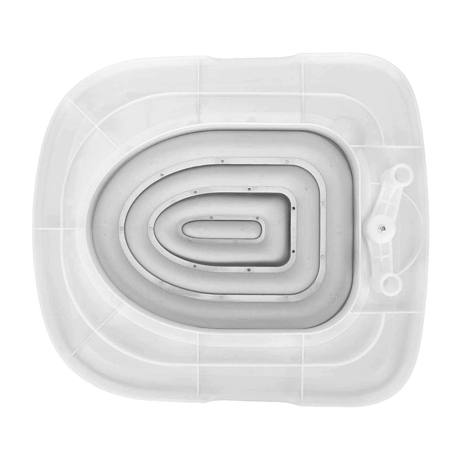 Kit de entrenamiento de baño para gatos universal y reutilizable entrenador de baño para gatos ecológico para mascotas para limpiar paletas blancas, 1 soporte interior gris