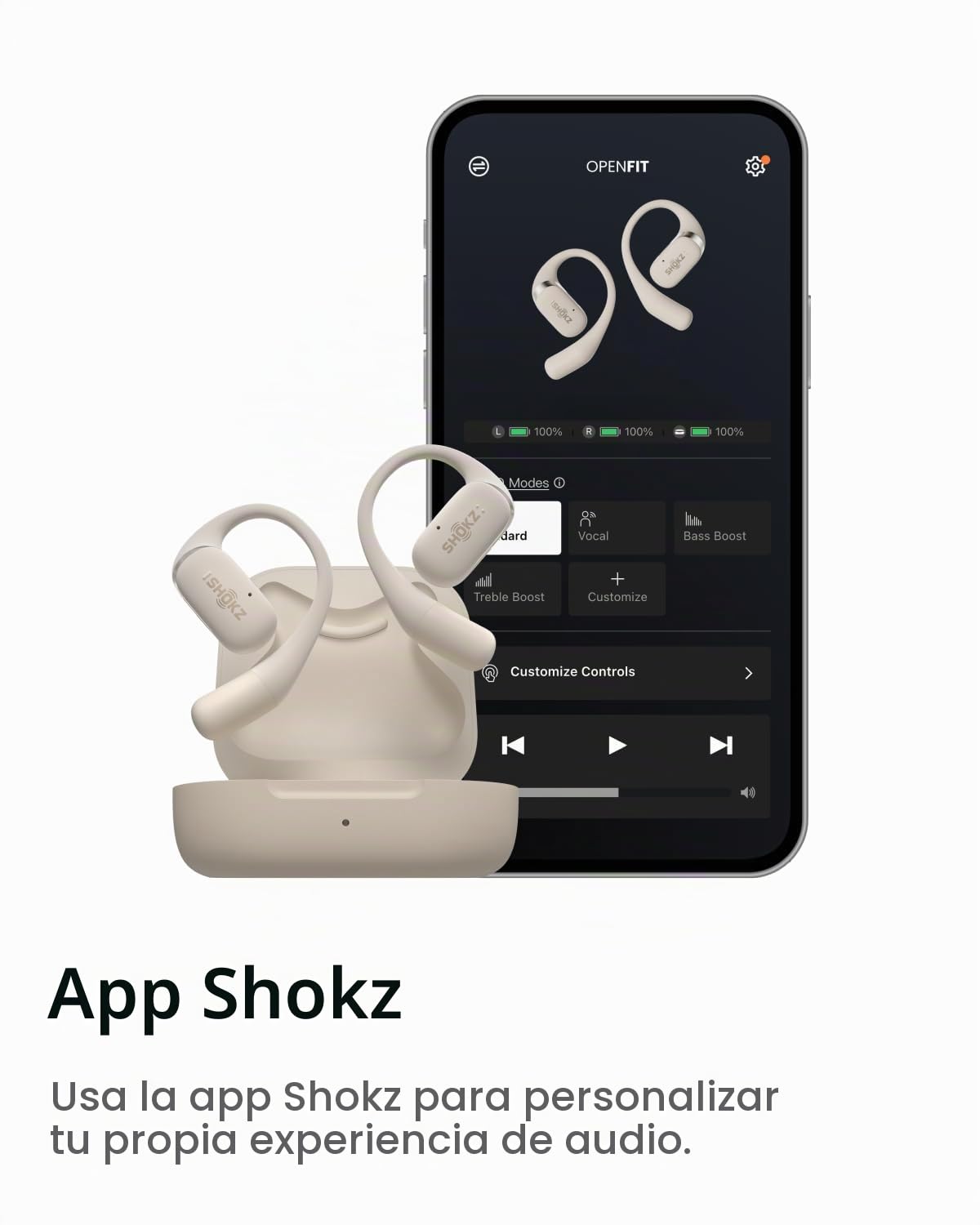 Auriculares Inalámbricos Shokz OpenFit Negro con Bluetooth