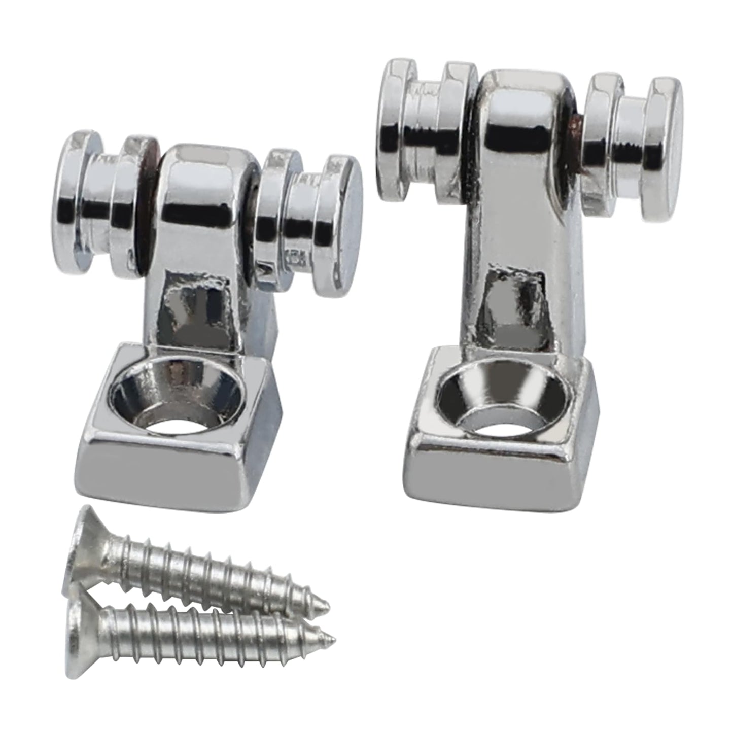 OVSAL 2 PCS Stainless Steel Roller String Retainer for Electric Guitar String Tree String Guide Roller String Trees for Tele Telecaster Start Electric Guitar String Parts Chrome