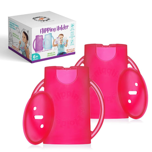 Soporte de lujo a prueba de apretar (2 unidades con tapas) para bolsas de alimentos y cajas de jugo, multiusos, evita el desorden y soporta la autoalimentación, asas de fácil agarre, fabricado en Estados Unidos