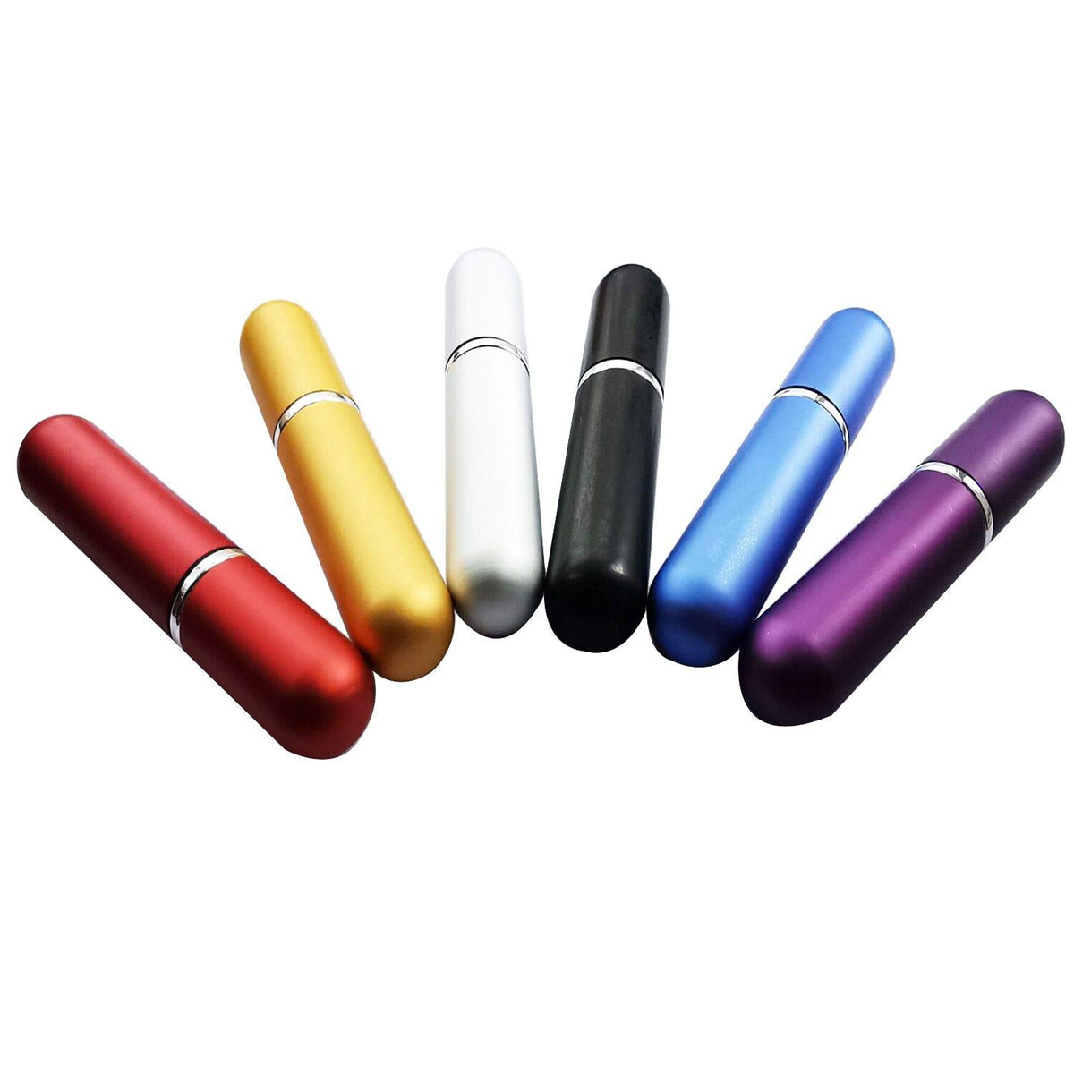 Lingyu - 6 botellas de perfume portátil de 5 ml para viaje con atomizador de perfume vacía y pulverizador de perfume