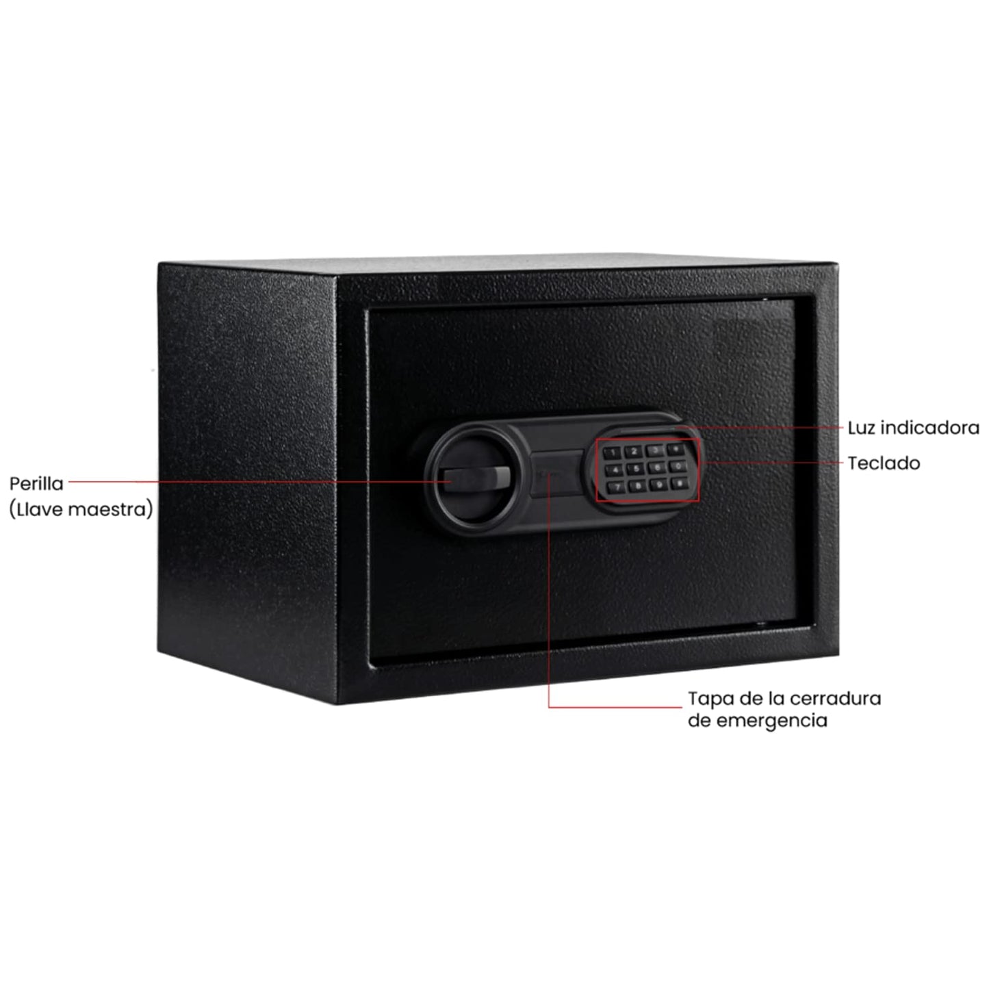 Caja Fuerte Seguridad Electronica Con Luz Kishnell Heckler