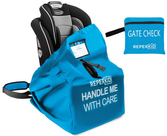 Bolsa de Viaje Reperkid Negro Verde para Asiento de Coche en Avión 33 Pulgadas