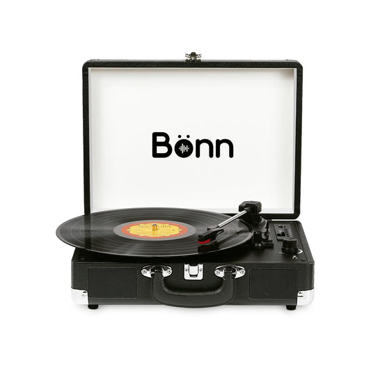 Bonn Maleta Tocadiscos Bluetooth Negro