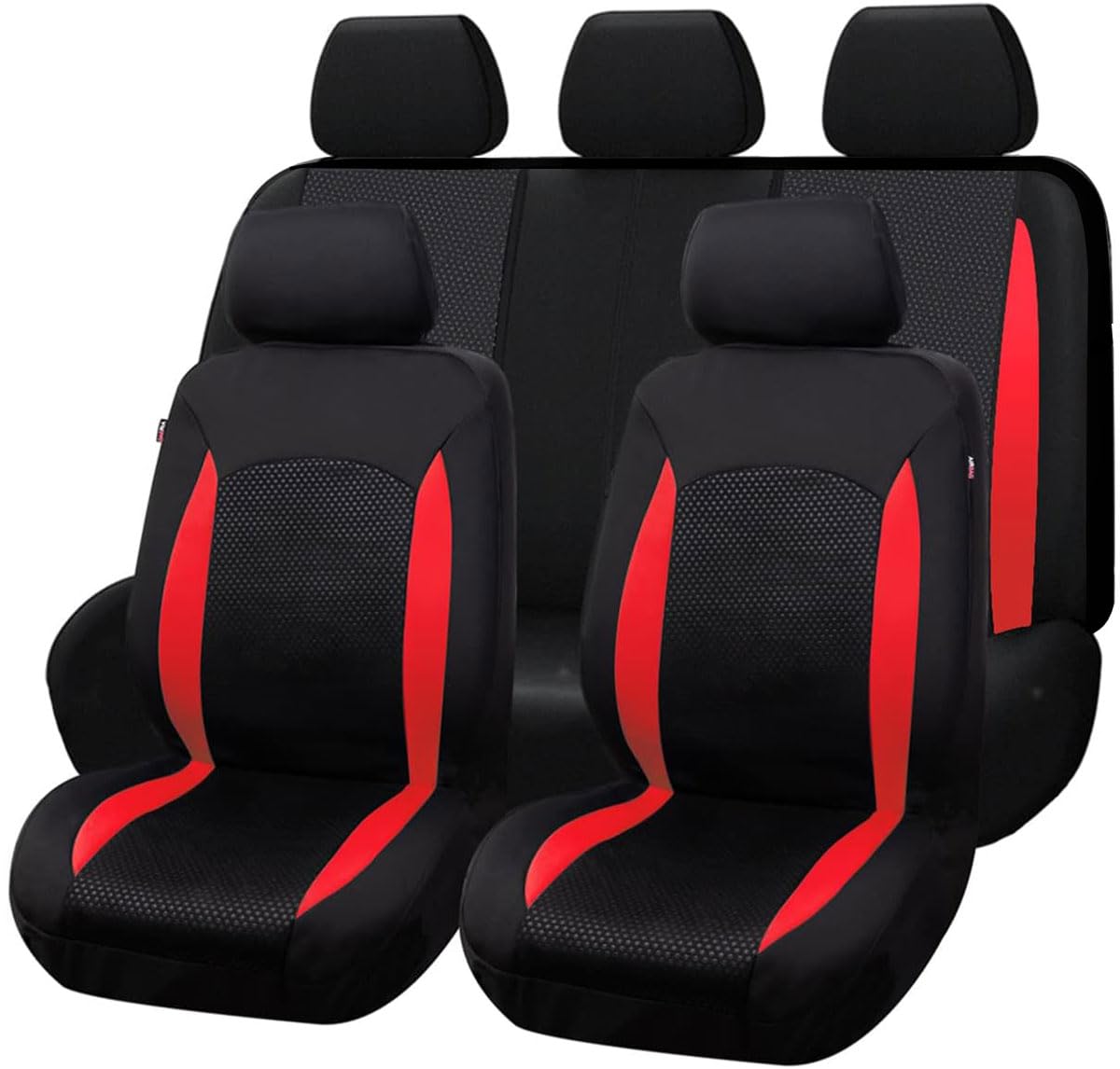 Flying Banner Fundas Para Asientos De Auto Asientos Delanteros Banco Trasero Poliéster Protectores Para Asientos De Auto Fácil Instalación Banco Trasero Dividido Clásico Hombre Dama Camión (Juego Comp