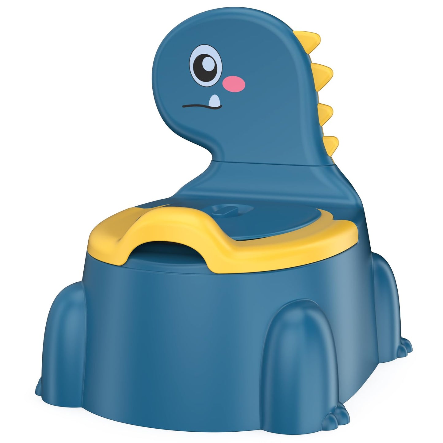 Inodoro de entrenamiento para ir al baño, asiento de entrenamiento para bebés y bebés, asiento de inodoro de dinosaurio para niños y niñas, niños pequeños, portátil de viaje con tapa, urinario,
