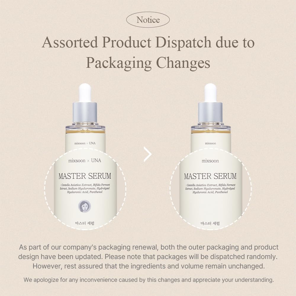 [Mixsoon] Master Serum 2.02 fl oz / 60 ml | Moisturizing Serum for Healthy Skin and Improve Skin Barrier | Cruelty Free