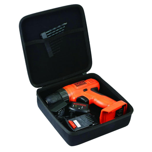 Khanka - Carcasa Rígida de Repuesto para Taladro Inalámbrico Black+Decker LDX120C/LD120VA (Solo Caja)