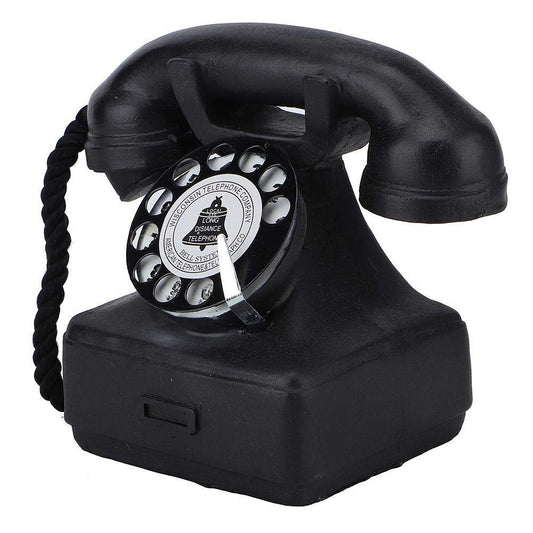 Hakeeta Antiguo teléfono Decorativo, con Cable, teléfono Vintage clásico Teléfono Retro clásico Teléfono Fijo Decorativo con Auriculares Colgantes para la decoración de la Oficina del Hotel.