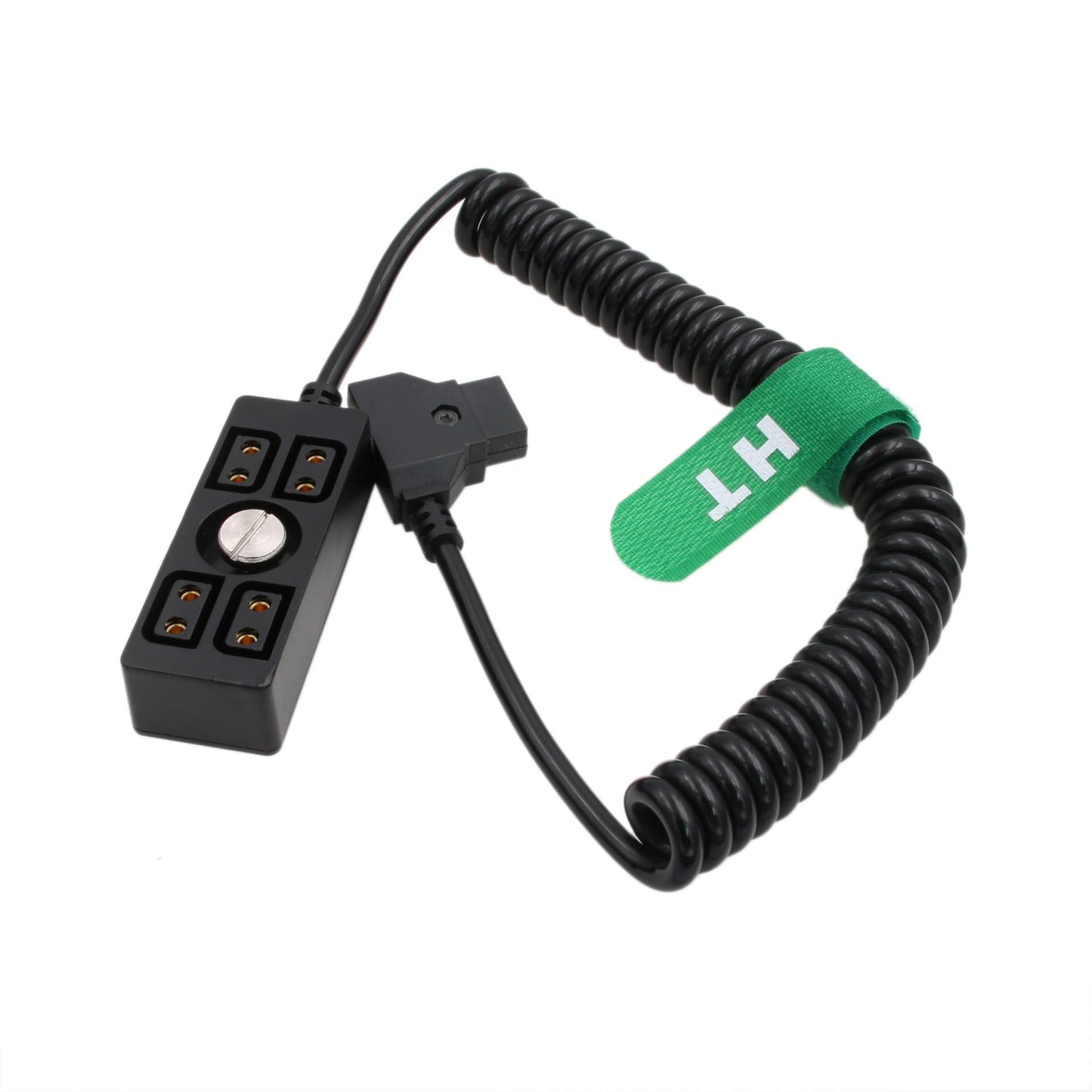 HangTon D-Tap Power Splitter Hub de rosca de 1/4"-20, P-TAP macho a hembra adaptador de 4 puertos 1 a 4 para montaje en V batería de montaje en oro Anton Bauer IDX Sony