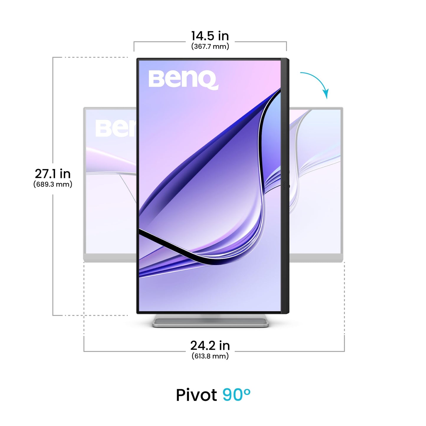 BenQ Monitor 27 Ma270u, para Macbook 4k, Uhd, con Mac Colors
