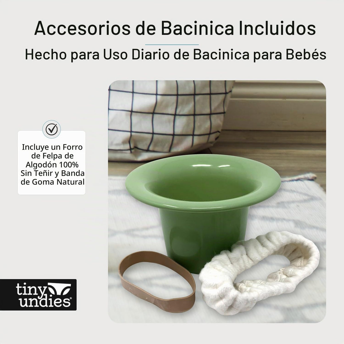 Orinal para recien nacido, para entrenamiento de orinal Comunicacion de eliminacion Incluye 100% algodon sin tenir acogedor Banda de goma antideslizante para entrenamiento de orinal de bebe EC (gris)