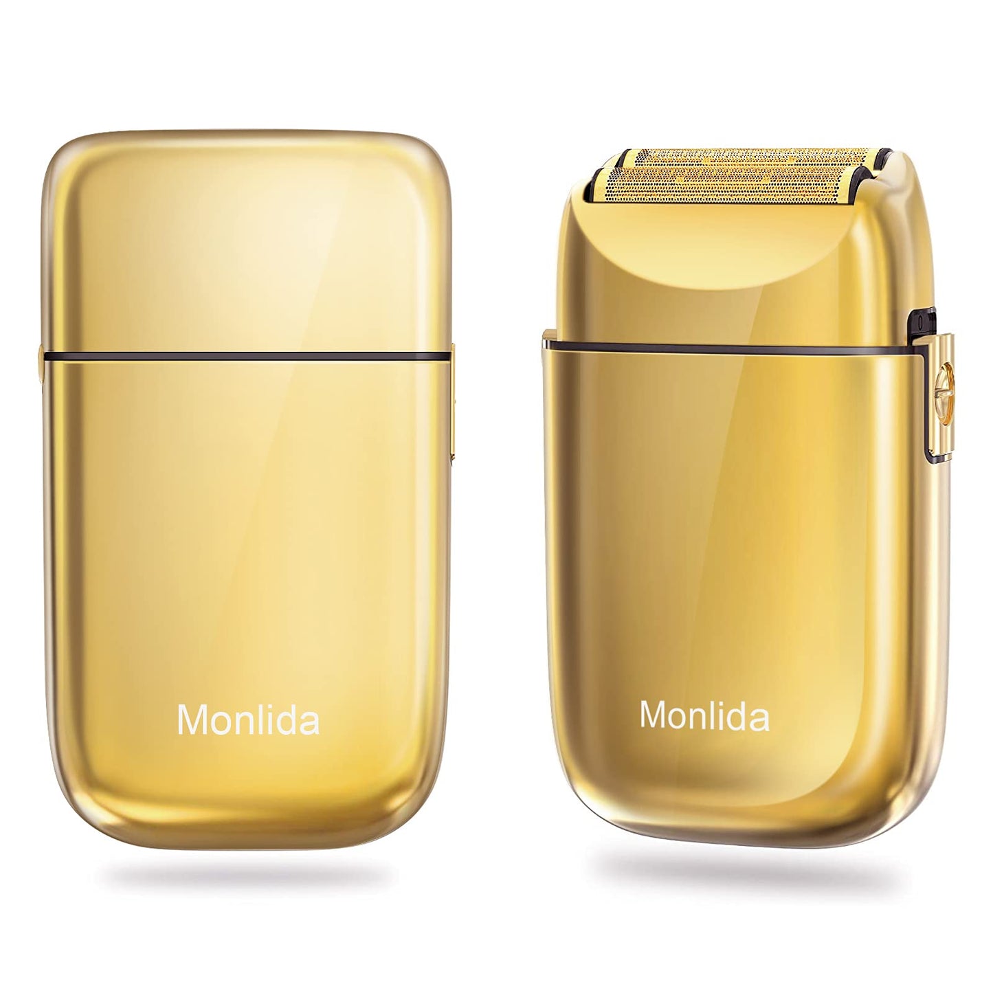Afeitadora Eléctrica Monlida Dorado Red de Cuchillos Ultrafina para Hombre
