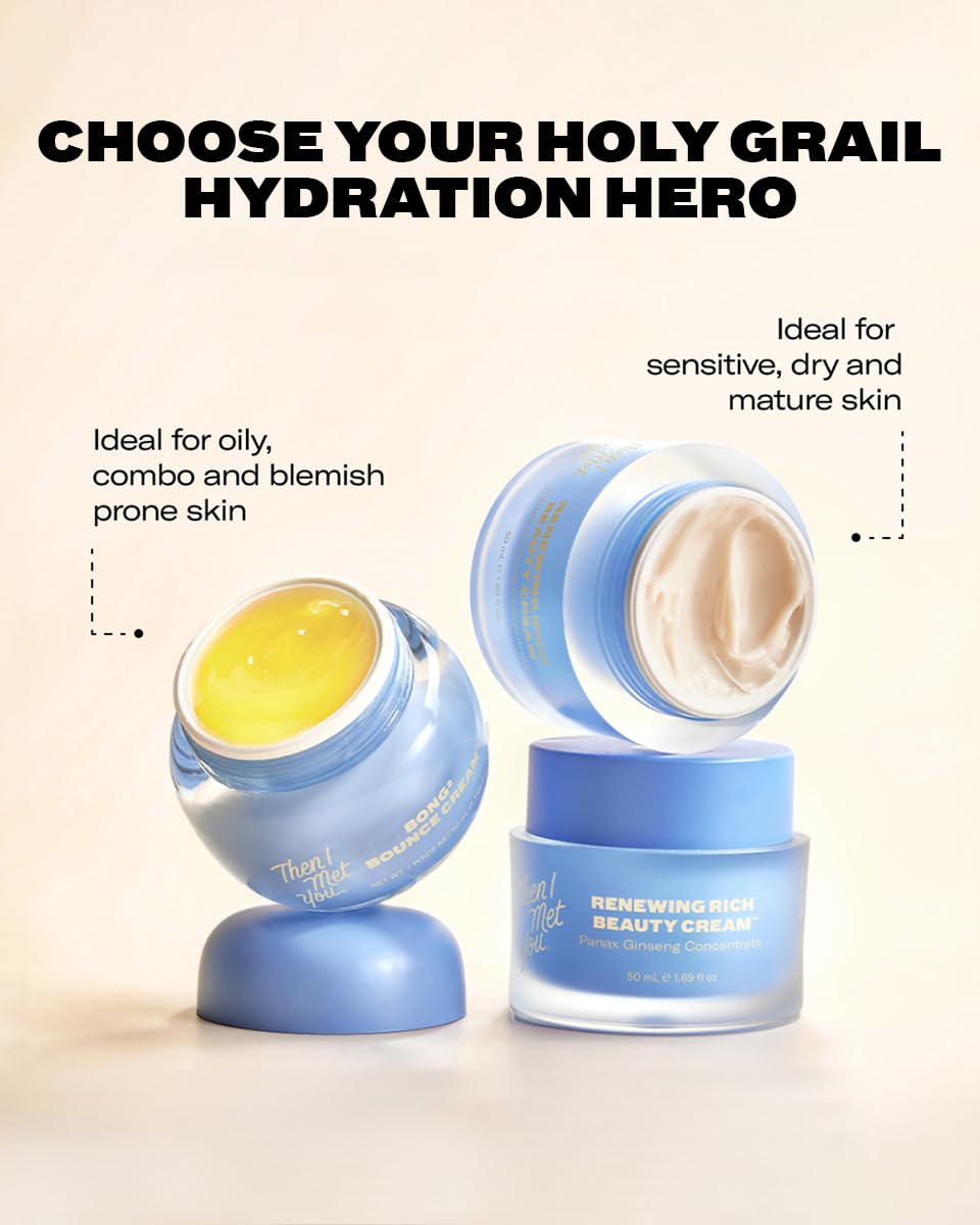 Then I Met You- Bong² Bounce Cream, crema hidratante ligera en gel con efecto barrera y extracto de hallabong, ácidos grasos omega 3