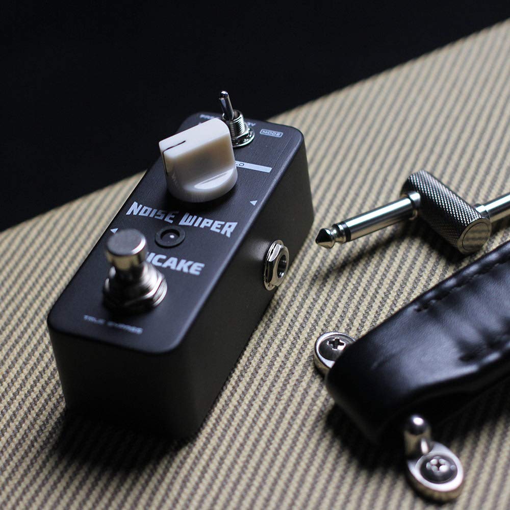 SONICAKE - Pedal de efectos de puerta de ruido, supresor de pedal de guitarra, limpiaparabrisas, pedal de efectos de guitarra, 2 modos de derivación real