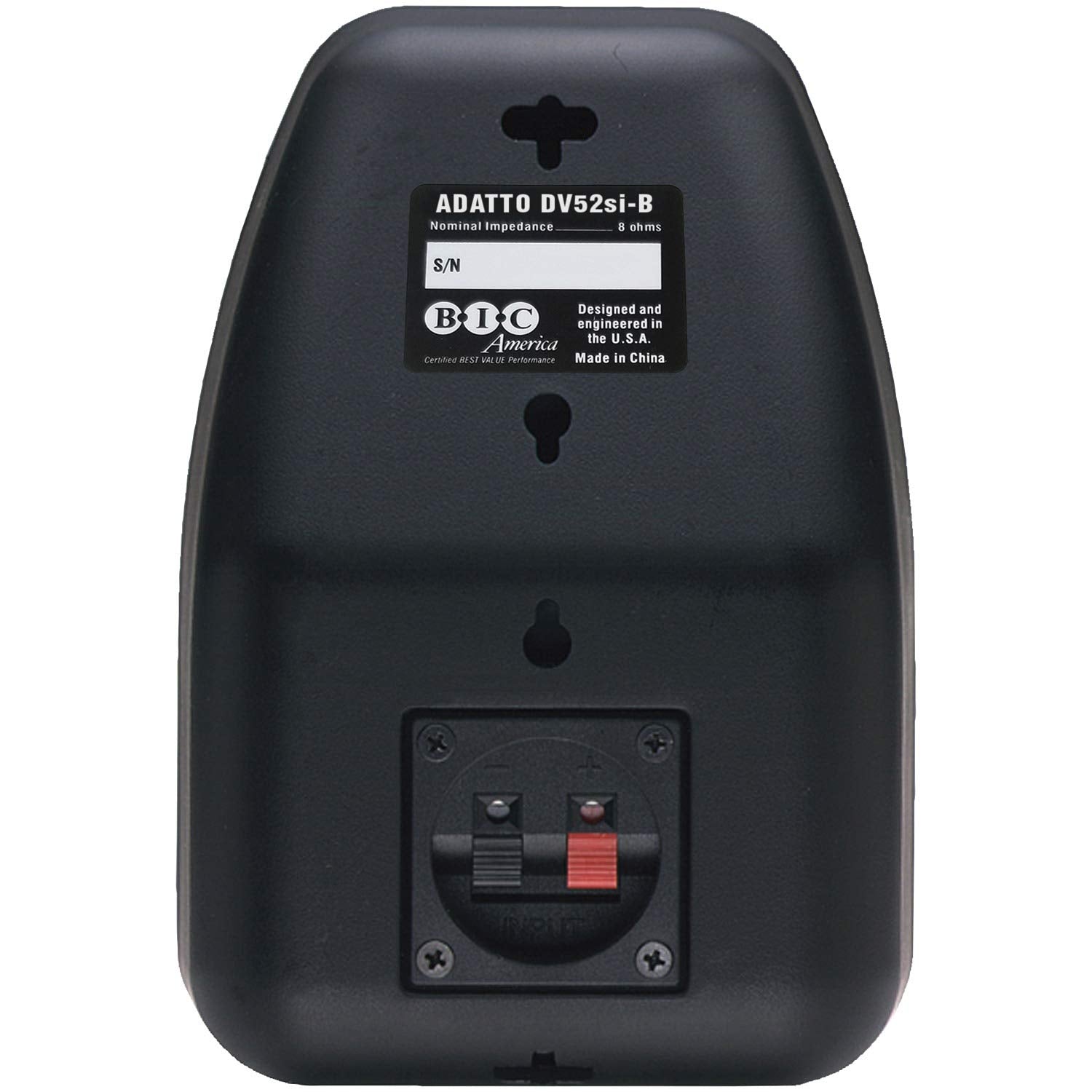 BIC Adatto DV-52si Black - Bocinas (universal, De 2 vías, 2 Texto, 70 - 20000 Hertz, 8 Ohm, 90 decibel)