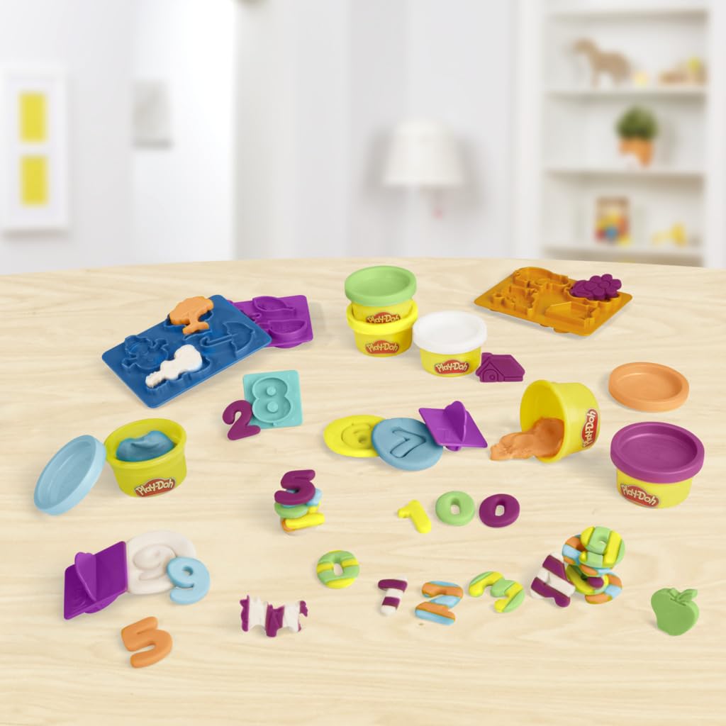 Set de Números de Compuesto de Modelado Play-Doh Surtido con Accesorios para Niños y Niñas