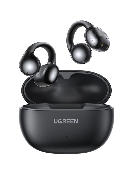 Audífonos Inalámbricos UGREEN Negro Open-Ear con ENC y Carga Rápida para 30 Horas de Reproducción