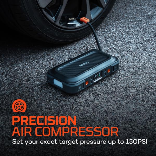NEBO Assist AIR 1500XP - Arrancador de Salto para Coche, Camión y SUV