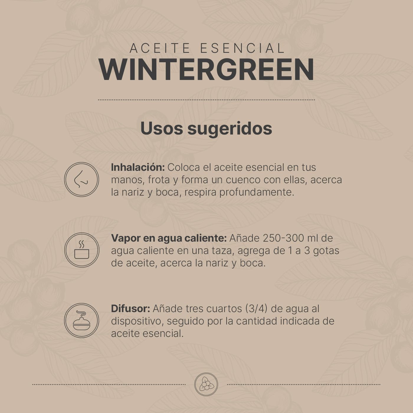 Aceite Esencial B Life Gaulteria 50 ml con Ingredientes Puros y Naturales