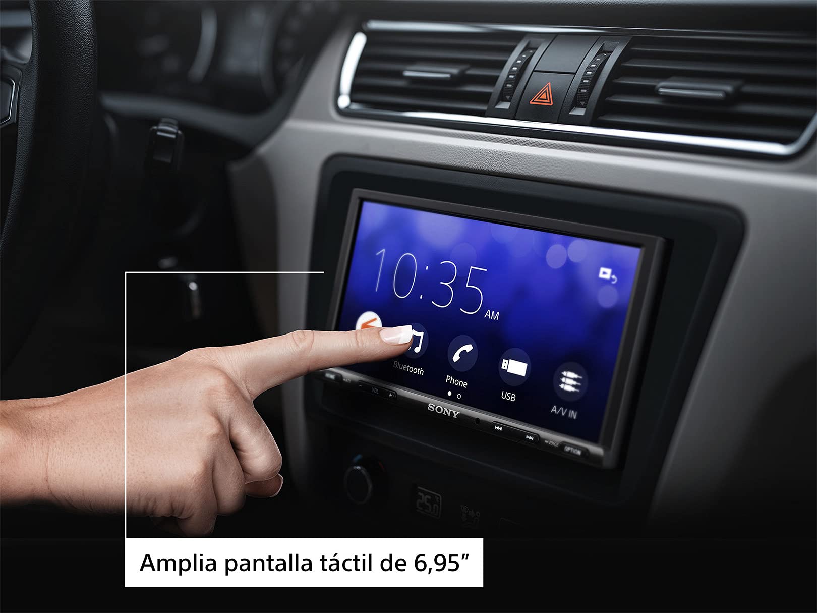 Pantalla Táctil Sony con Bluetooth Apple CarPlay y Android Auto 6.95 XAV-AX3200
