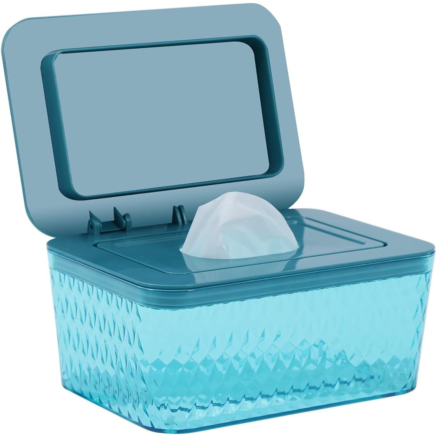 Hswt - Dispensador de toallitas con diseño de sello, dispensador de toallitas para baño y mantener las toallitas frescas, a prueba de polvo y antideslizantes