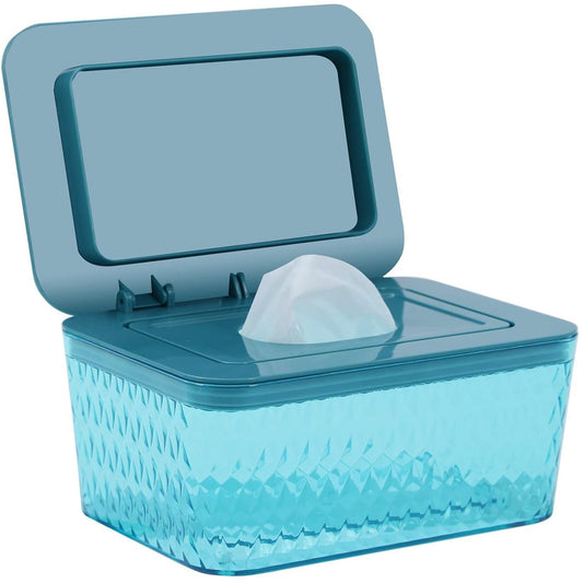 Hswt - Dispensador de toallitas con diseño de sello, dispensador de toallitas para baño y mantener las toallitas frescas, a prueba de polvo y antideslizantes