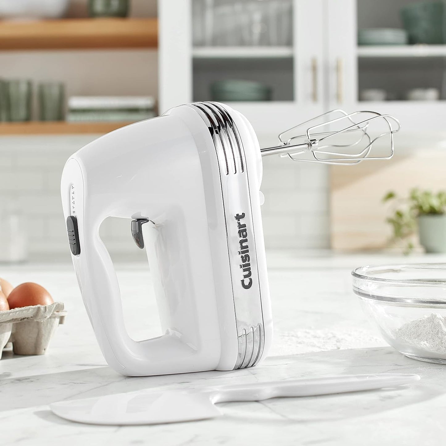 Cuisinart HM-50 Batidora de Mano, color Blanco, 5 Velocidades