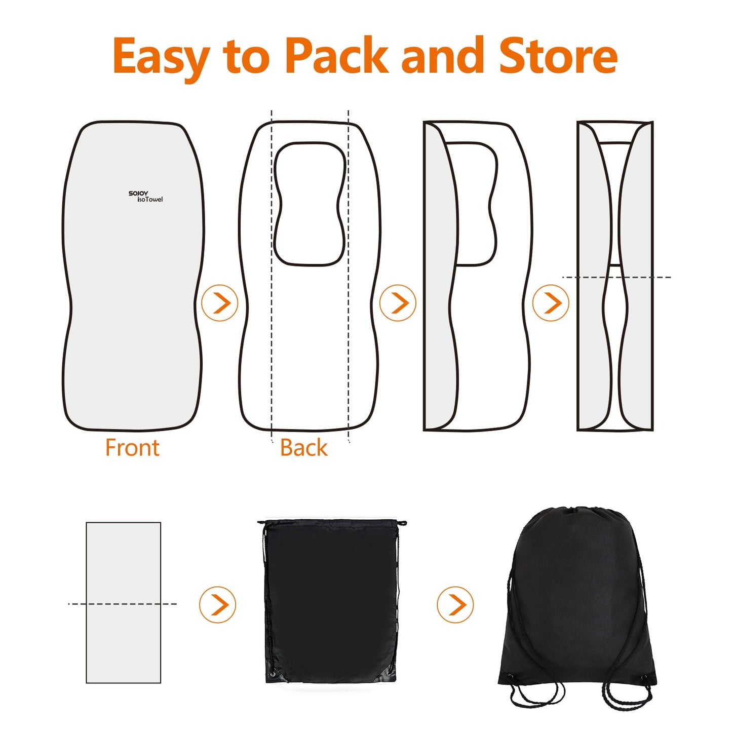 Sojoy IsoTowel Funda para Asiento Delantero de Coche - Protector de Asiento de Coche de Microfibra Absorbe Sudor de Secado Rápido Antideslizante Funda Toalla para Asiento - Tela Panal Cuatro