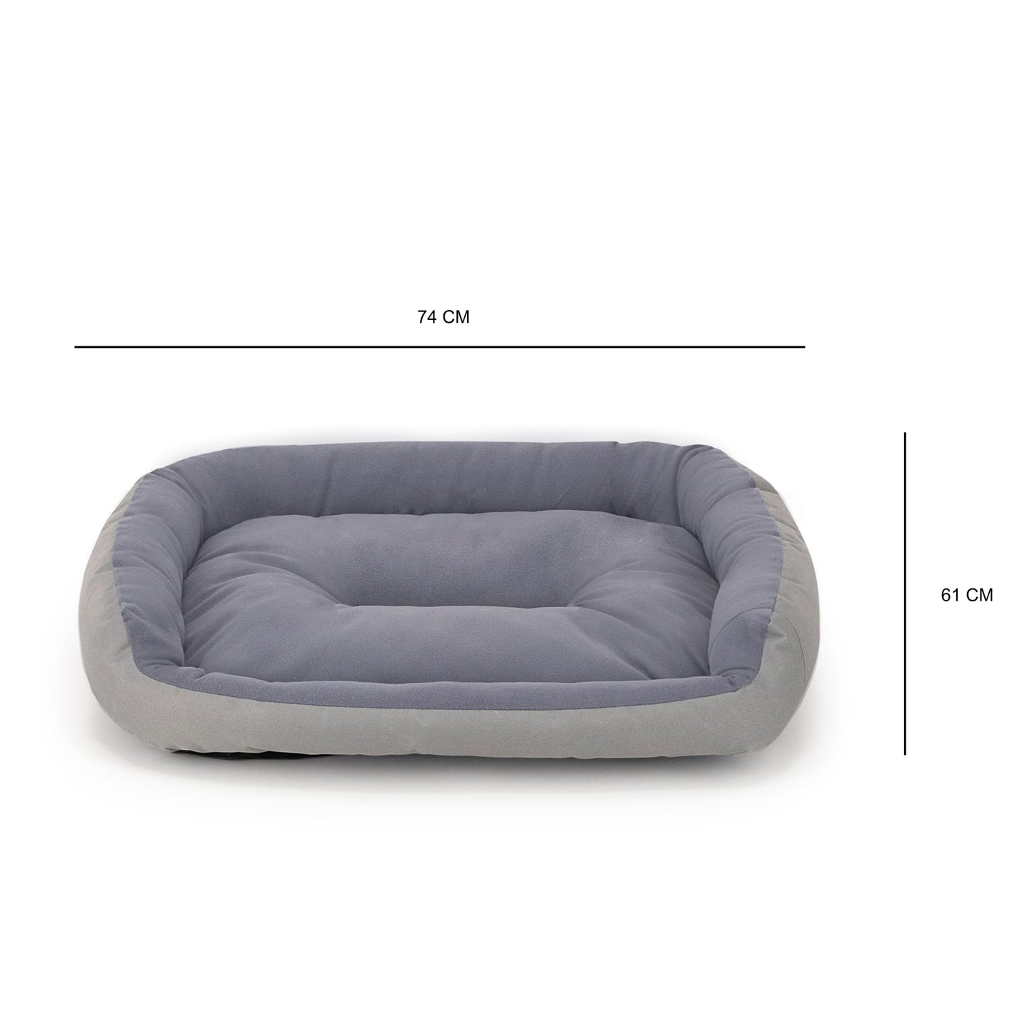 Cama para Perro PETS APPAREL HILLS Gris Mediana Resistente y Confortable