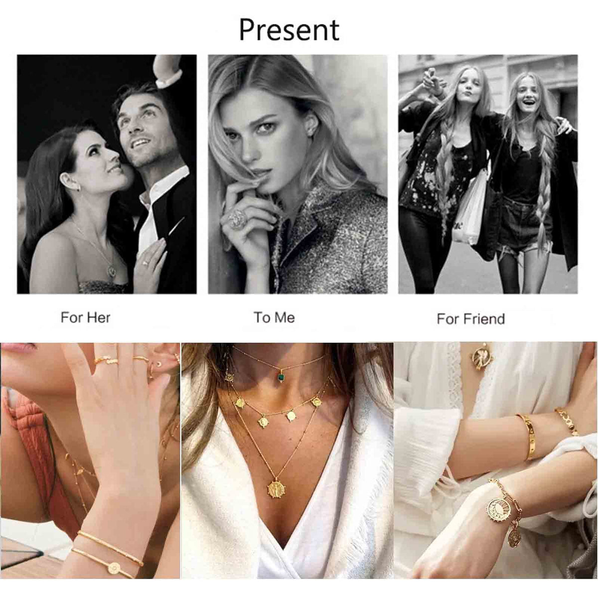 Yheakne Boho Northstar - Pendientes de plata con diseño de estrella pavimentada para cartílago, pendientes pequeños sin perforar, joyería para mujeres y niñas (plata)