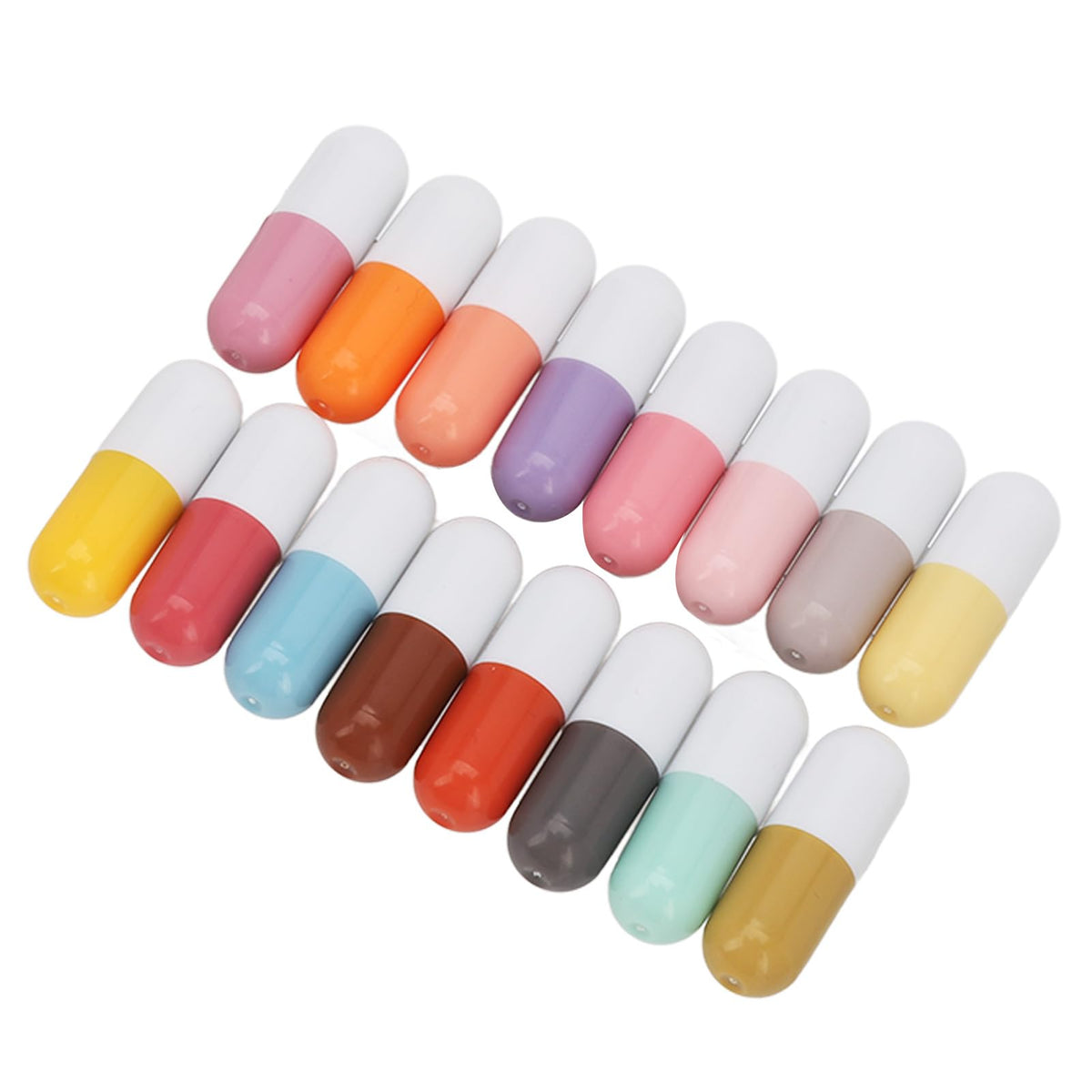 Juego de Mini Lápiz Labial de 16 Colores, Lápiz Labial Mate Resistente Al Agua de Larga Duración para Mujeres con Hidratante, Juego de Lápiz Labial en Cápsulas con Diseño Portátil